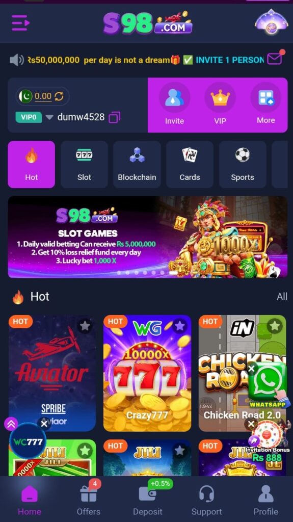 S98 Game